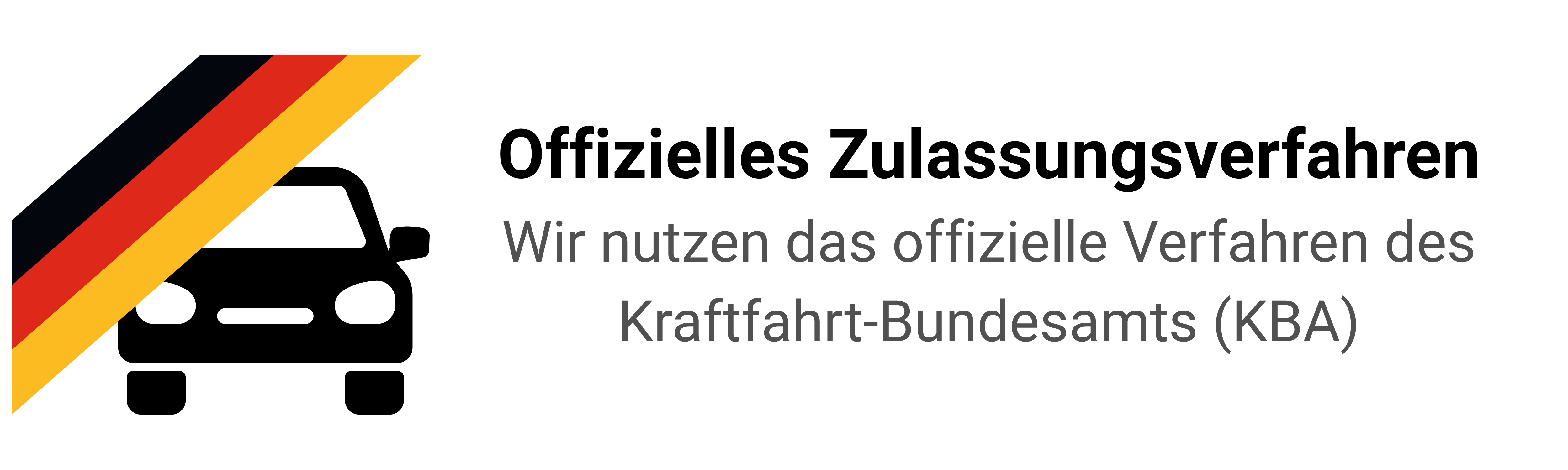 Offizielles Zulassungsverfahren des KBA